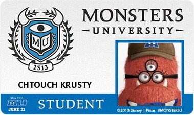 迪士尼怪獸大學(Monsters University) 學生證產生器 迪士尼怪獸大學(Monsters University) 學生證產生器