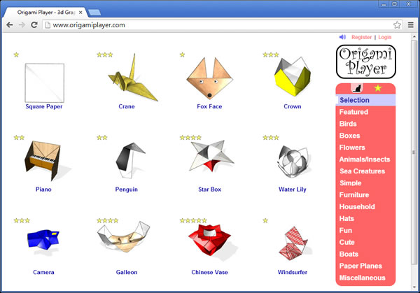 Origami Player  摺紙 3D動畫教學 - 瀏覽器擴充功能