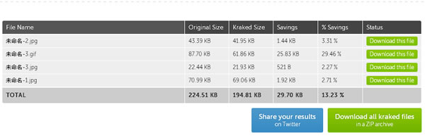 Kraken 批次圖片品質無損壓縮線上應用服務 Kraken 批次圖片品質無損壓縮線上應用服務