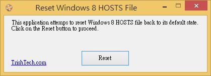 如何復原 Windows 8 的 HOSTS 文件? 如何復原 Windows 8 的 HOSTS 文件?