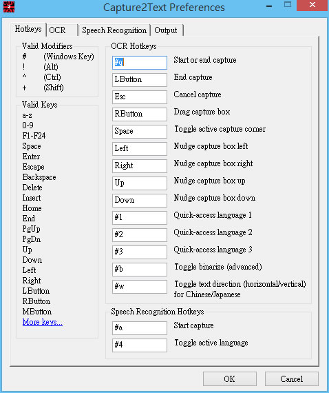 Capture2Text 快速辨識螢幕上任何位置的文字(OCR) Capture2Text 快速辨識螢幕上任何位置的文字(OCR)
